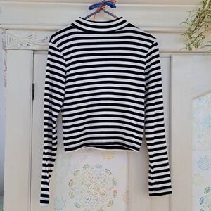 Striped Crop Shirt